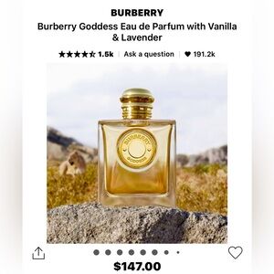 Burberry-Goddess- Eau de Parfum-30ml
With Vanilla & Lavender